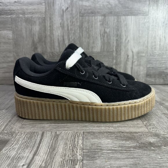 Puma Fenty Creeper Phatty Youth 6/Women's 7.5 Corduroy Black Casual Shoes - Picture 1 of 8
